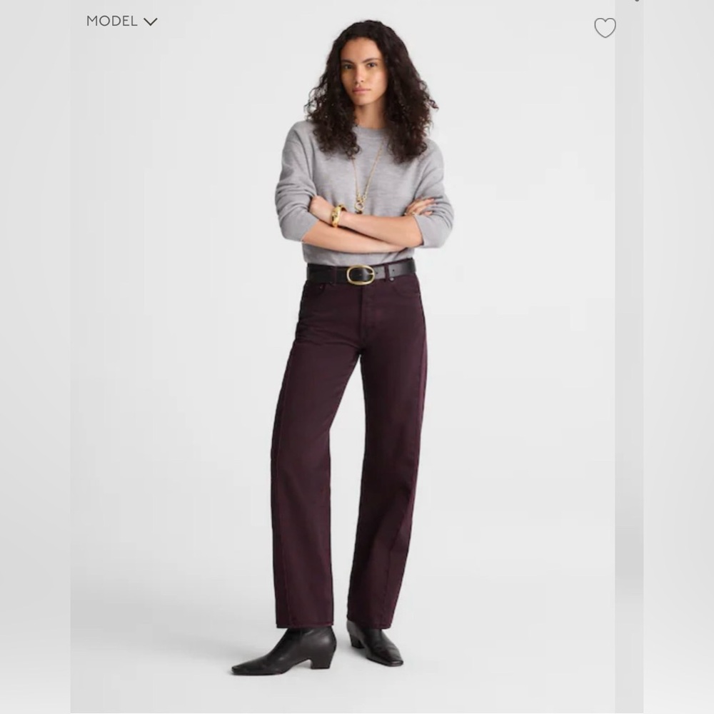 NWT Madewell Pieced Barrel-leg Jeans